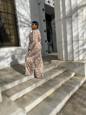 COCO Mademoiselle |  Zebra Print Jumpsuit